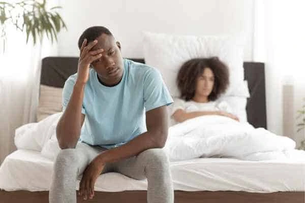 Man upset about ED symptoms Upton