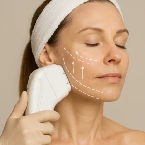 Woman having HI-FU to reduce wrinkles call LA LIPO Upton Now!